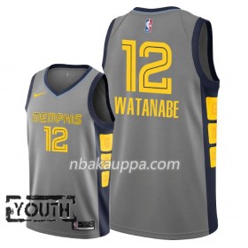 Memphis Grizzlies Yuta Watanabe 12 2018-19 Nike City Edition Harmaa Pelipaidat Swingman - Lasten